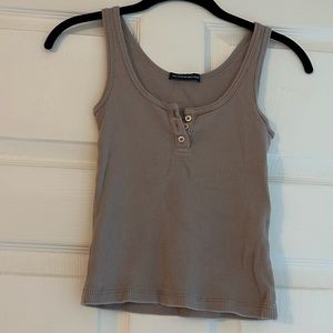Brandy Melville Mauve Button tank